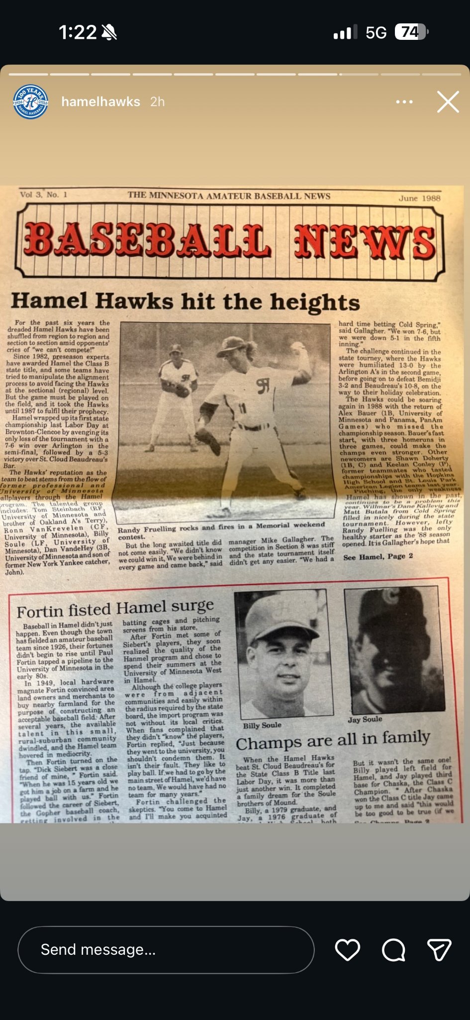 Hawks memory photo