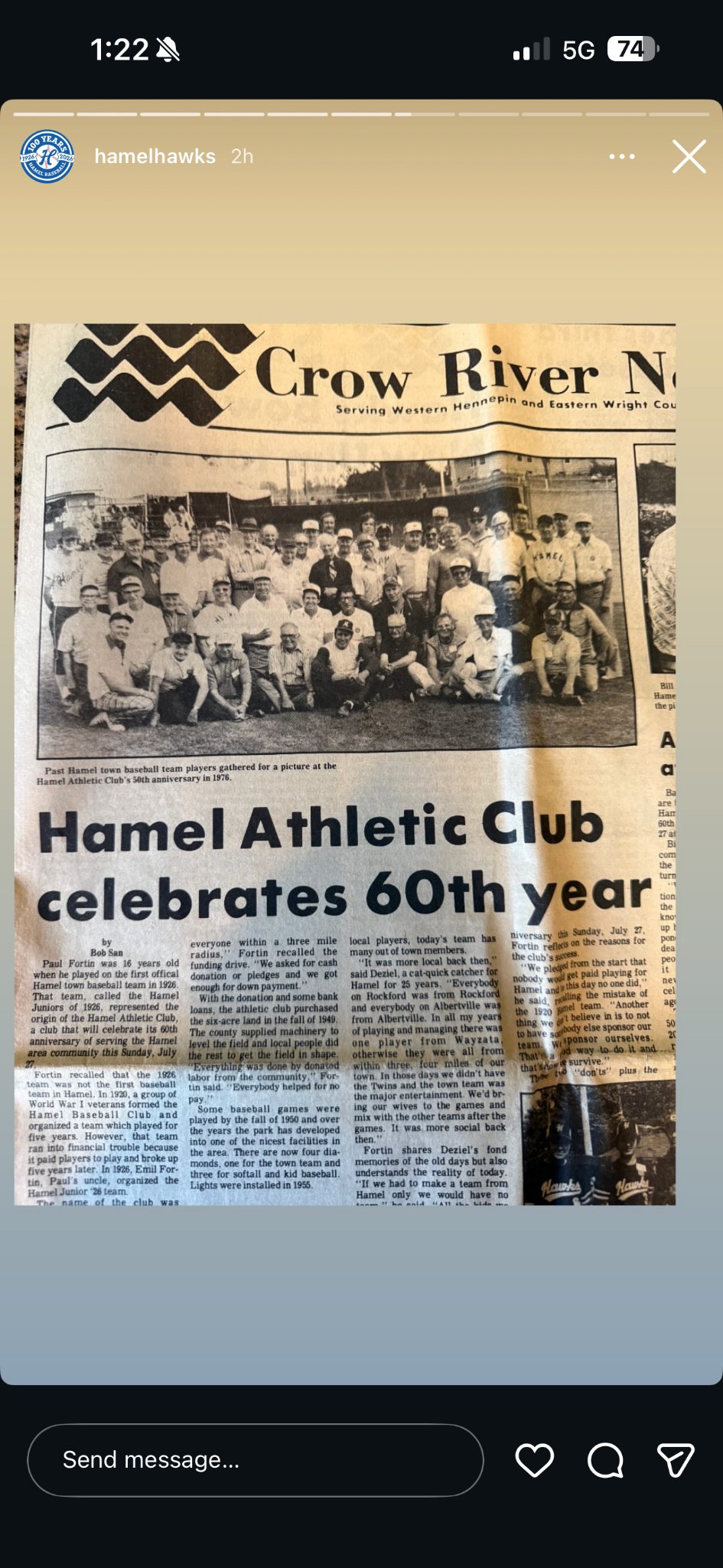 Hawks memory photo