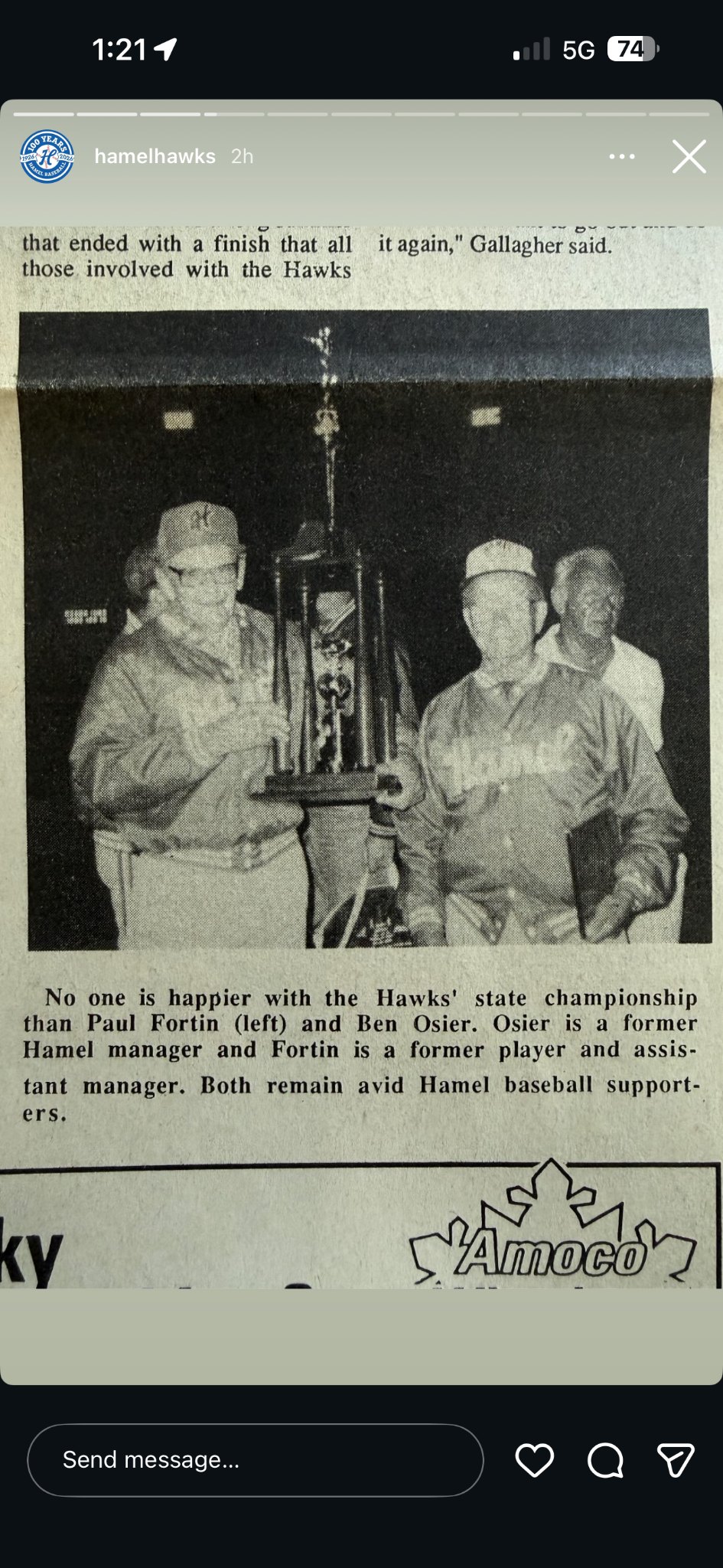 Hawks memory photo
